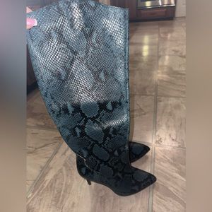 Snake skin boots